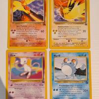 Lotto 4 Pokemon Promo Black Star Moltres, Zapdos