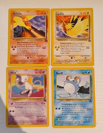 Lotto 4 Pokemon Promo Black Star Moltres, Zapdos