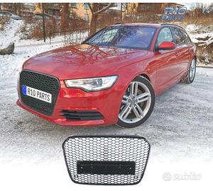 GRIGLIA AUDI A6 C7 4G 10-14 PDC LOOK RS NERO LUCID