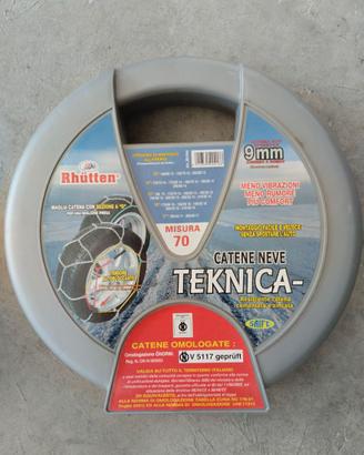 Catene neve Tekna 9 mm misura 70 NUOVE MAI USATE