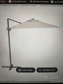 ombrellone 3x2 m