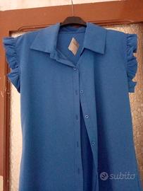 camicia donna a giro con blazer 