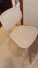 2 sedie polipropilene grigio 