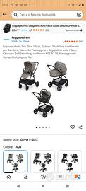 ovetto e carrozzina peg-perego con ruote 