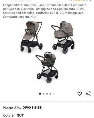 ovetto e carrozzina peg-perego con ruote 