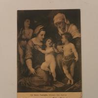 Cartolina antica la Sacra Famiglia