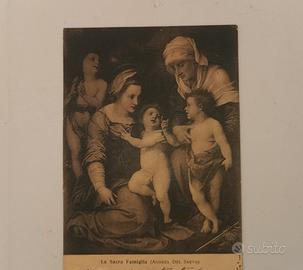 Cartolina antica la Sacra Famiglia