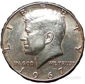 Mezzo dollaro argento Kennedy del 1967