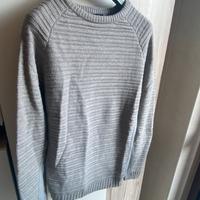Maglione uomo grigio girocollo
