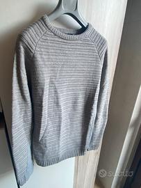 Maglione uomo grigio girocollo