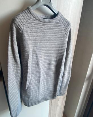Maglione uomo grigio girocollo