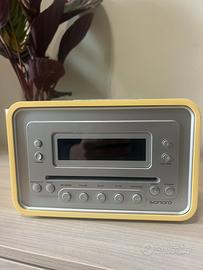 Radio CD Sveglia Sonoro Cube giallo