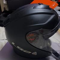 Casco jet LS2 Infinity nero opaco e doppia visiera