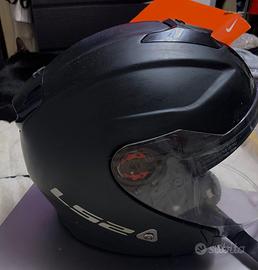 Casco jet LS2 Infinity nero opaco e doppia visiera