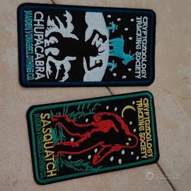 toppe mostri e creature patch Sasquatch chupacabra