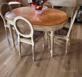 Tavolo ovale Luigi XVI