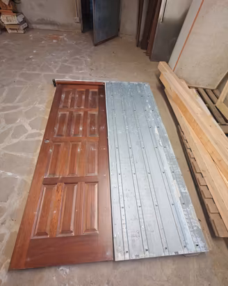 Porta a incasso in legno massello 