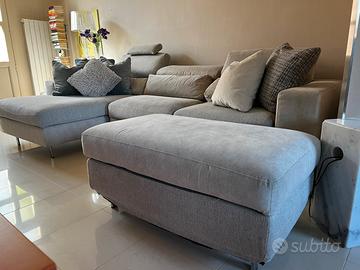 Divano letto con Pouf