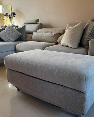 Divano letto con Pouf