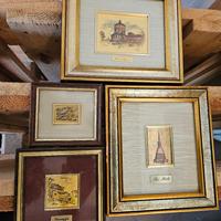 ORO foglia 23kt quadri vintage