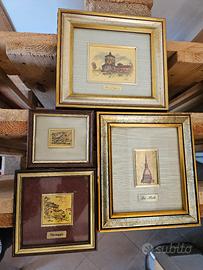 ORO foglia 23kt quadri vintage