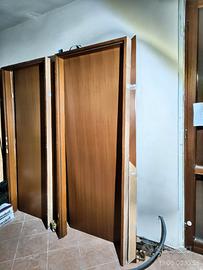 Lotto 8 Porte Interne Legno Tanganica Noce.