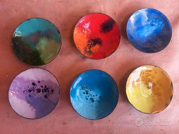 sottobicchieri smaltati