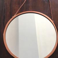 Specchio Umbra da parete tondo 28 cm cornice rame