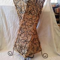 Lampada in rattan etnica nuova