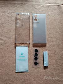 2 Cover Motorola Edge 50 Fusion + protezioni vetro