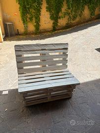 Panca giardino con bancali