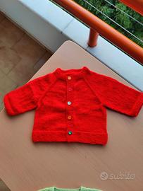 maglioncino rosso per neonato 