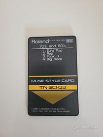 Music Style Card per Roland E70 