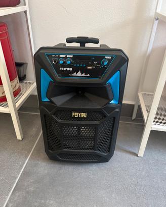 Karaoke trolley feiyipu bluetooth ricaricabile
