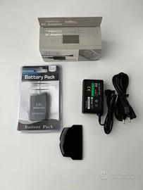Batteria 3600mAh + Caricabatterie + Coperchio PSP