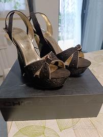 Scarpe eleganti da donna con zeppa n.39