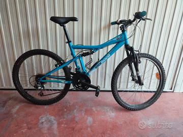 Mtb RockRider  bi-ammortizzata da 24"