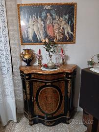 credenza in stile Boulle Franco Monzio Compagnoni