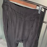 Pantalone donna grigio 100% cupro tg 40 Pinko
