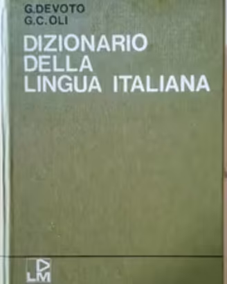 Dizionario di Italiano vintage Devoto Oli anni 70