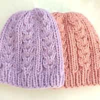 Berretto fantasia lilla o rosa