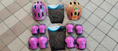 Caschetti-protezioni gomiti - ginocchia bambina