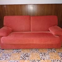 Divano due posti arancione