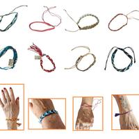 Maxi Lotto di 180 Braccialetti  Corda Intrecciata