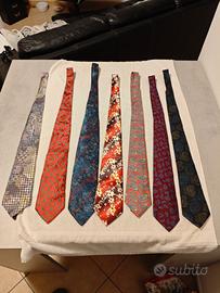 Lotto 7 cravatte vintage uomo