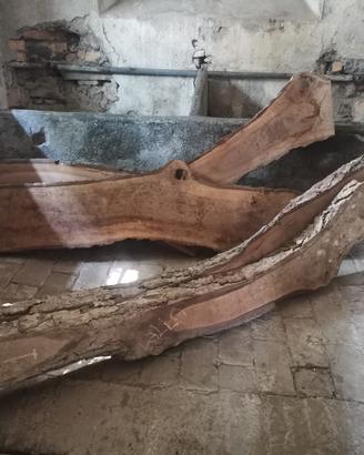7 Tavole di Noce Massello Live Edge