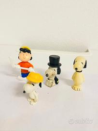4 Action Figure Snoopy e Peanuts vintage