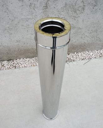 Tubo inox coibentato canna fumaria stufa pellets