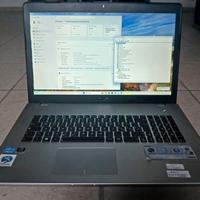 Portatile ASUS N76VZ schermo 17” con 2 HD