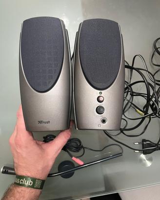 Casse audio Trust 350 P soundwave e microfono